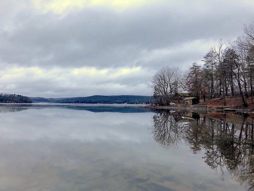 lake  mist  fog