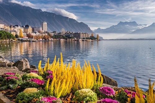 lake  mountains  landscape