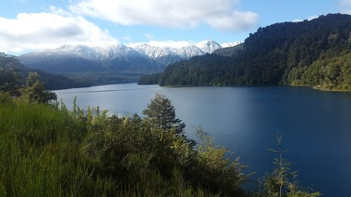 lake  mountain  snow