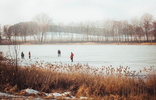 lake  ice  winter