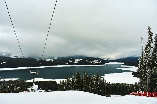 lake  landscape  mountains