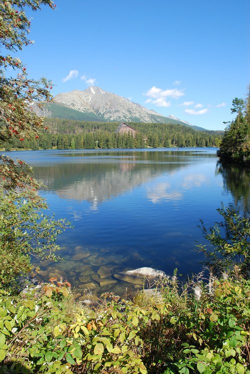 lake  mountains  nature