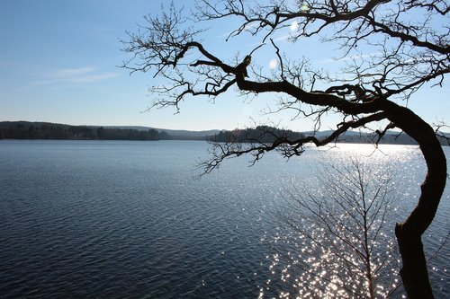 lake  nature  horizon