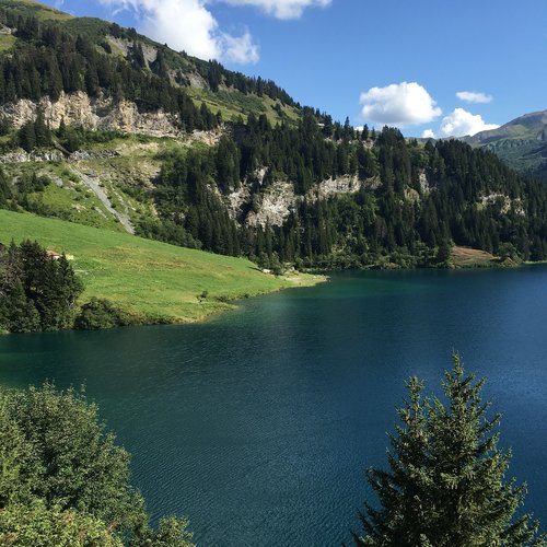 lake  alps  france