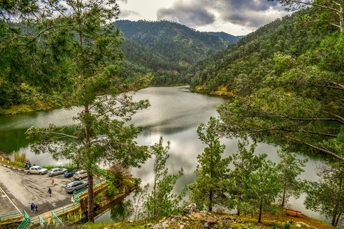 lake  mountains  nature