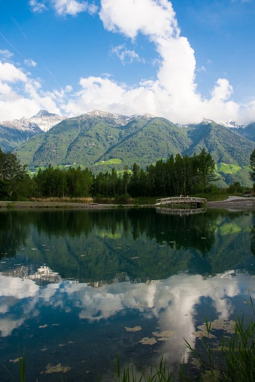 lake  mirroring  mountain