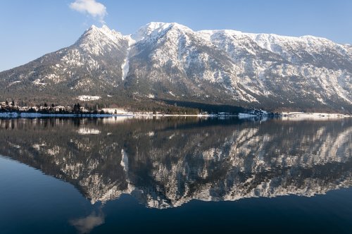 lake  mountains  nature