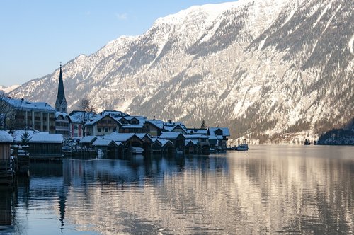 lake  mountains  nature