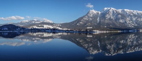 lake  mountains  nature