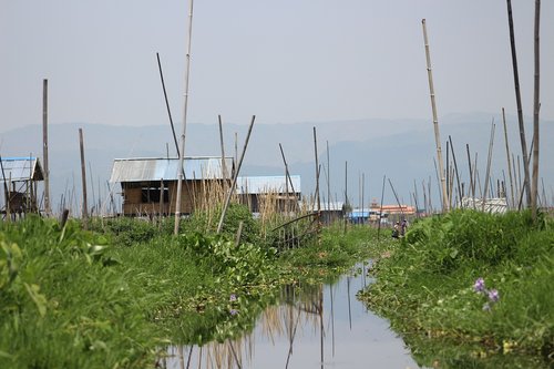 lake  myanmar  burma
