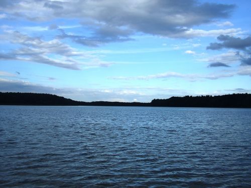 lake clouds abendstimmung