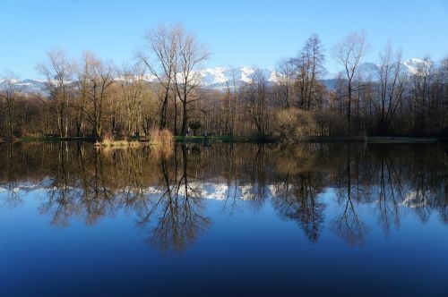 lake landscape mirror