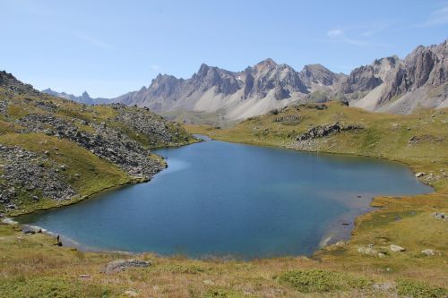 lake water mountain