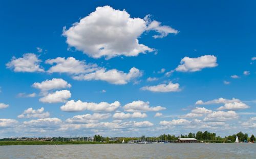 lake clouds water