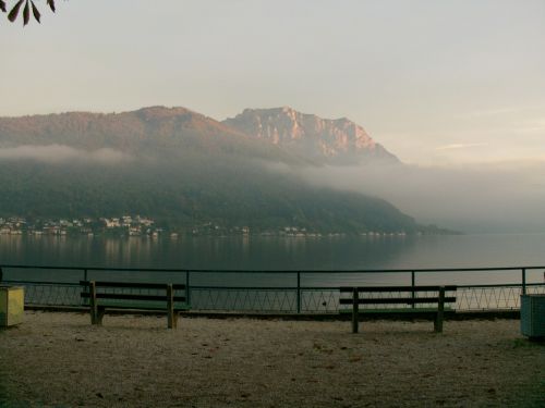 lake mountains landscape