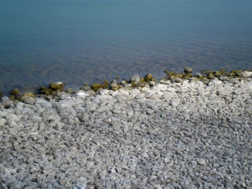 lake beach stones