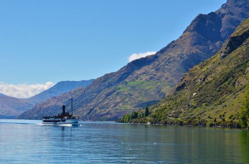 lake the scenery ship