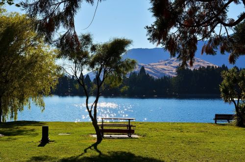 lake the scenery water