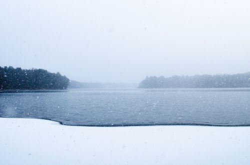 lake river winter