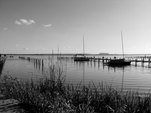 lake boats landscape