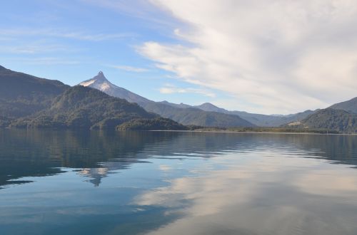 lake clouds reflection