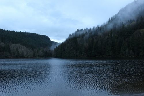 lake water mountains