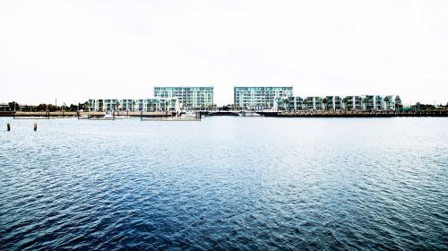 lake water buildings