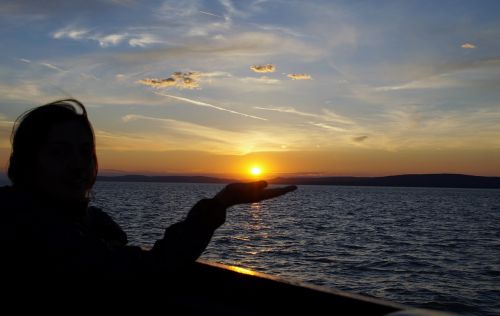 lake balaton sunset