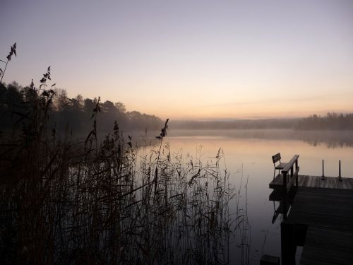 lake dawn morning