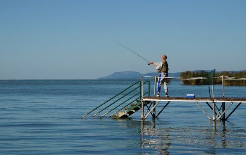 lake balaton fisherman