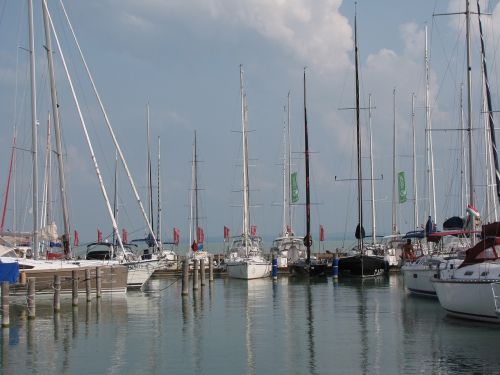 lake balaton sailboats ship