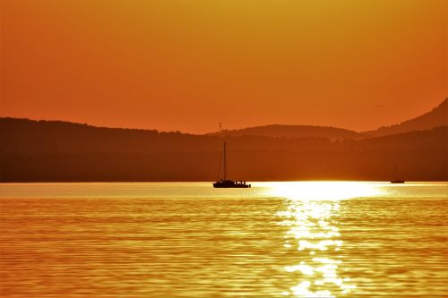 lake balaton nature landscape