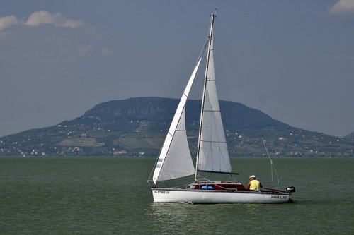 lake balaton  lake pine  badacsony