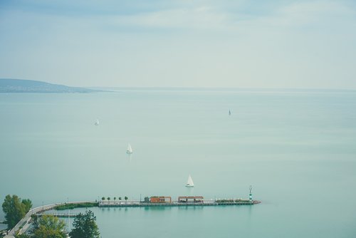 lake balaton  tihany  port