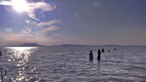 lake balaton summer sunlight