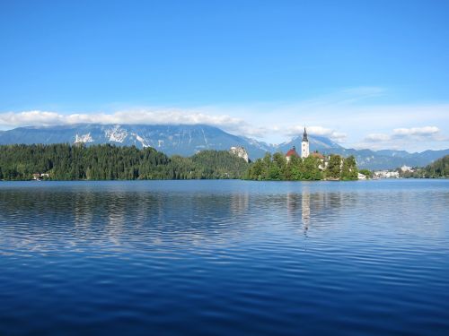 lake bled slovenia landscape
