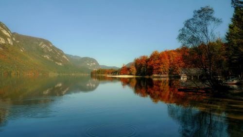 lake bohinj slovenia landscape