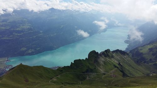 lake brienz mountains lake