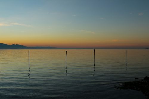 lake constance lake abendstimmung