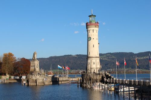 lake constance lindau harbour entrance