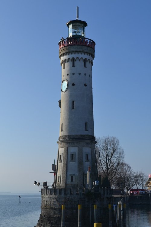 lake constance  lindau  lighthouse