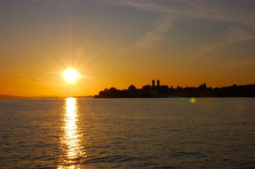 lake constance water dusk