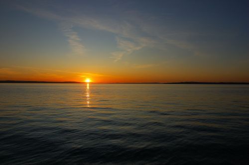 lake constance water dusk