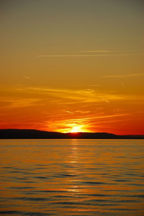 lake constance water dusk