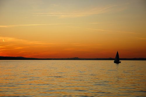 lake constance water dusk