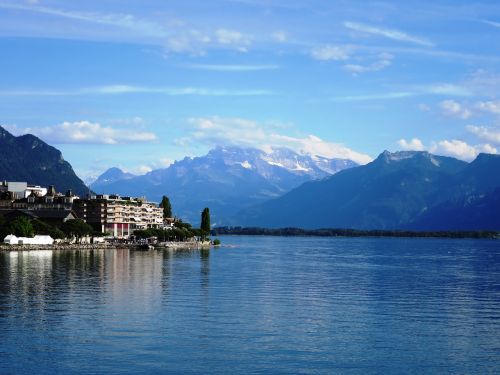 lake geneva mountains water