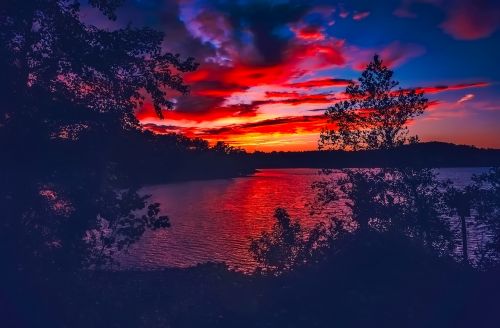 lake lanier georgia sunset