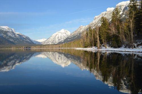 lake mcdonald landscape mountains