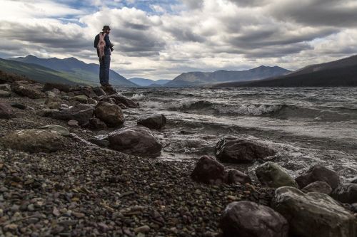 lake mcdonald rocks waves