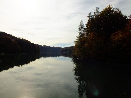 lake of gruyère lac de la gruyère mirroring